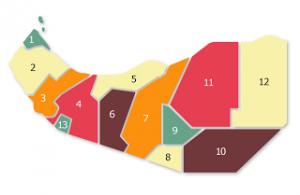 Somaliland regions map