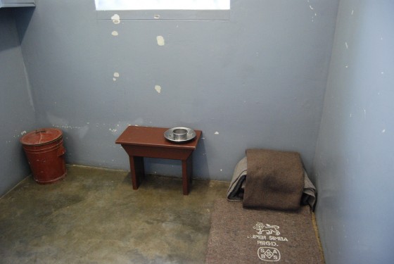 Nelson Mandela's prison cell